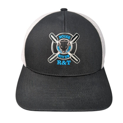 Boise River R&T Snapback Trucker Hat Black One Size Pacific Headwear