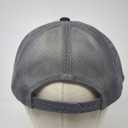 Idaho 2022 Patch Snapback Trucker Hat Black One Size Mesh Back Colorblock