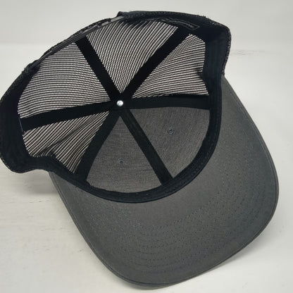 Richardson 112 Trucker Hat Gray One Size Yellow Vega Embroidered Mesh Snapback