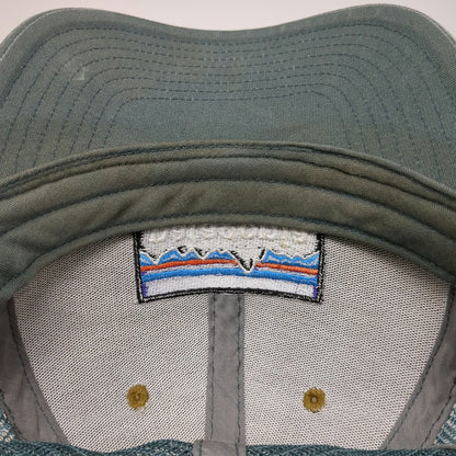 Patagonia Trucker Hat Brown Blue One Size Mesh Back Snapback Mountain Logo