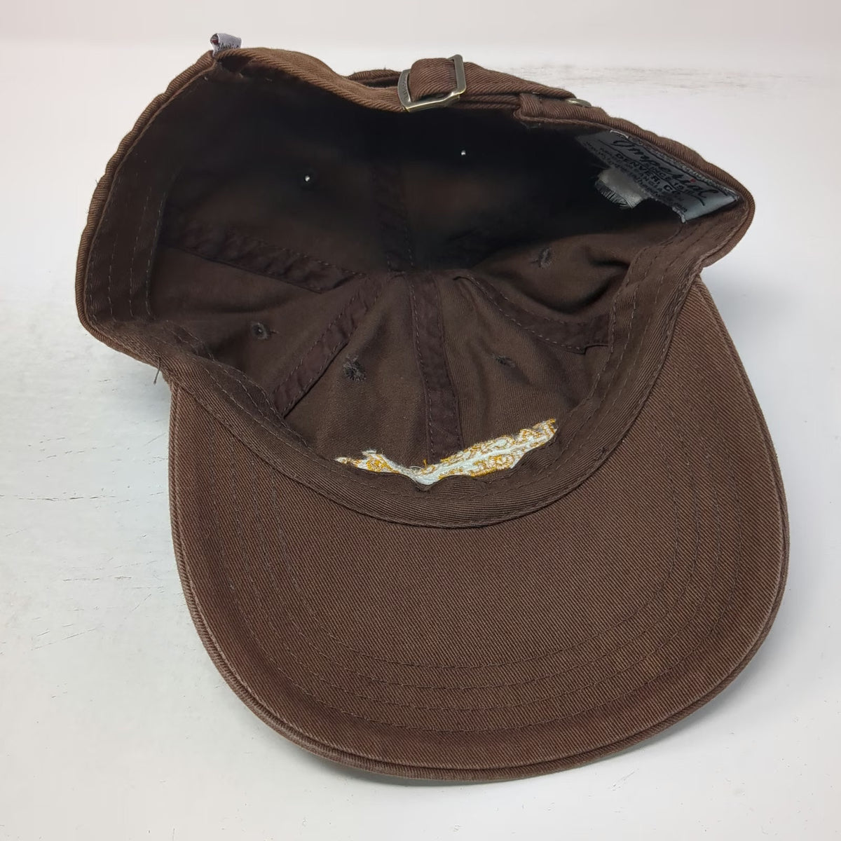 Imperial Baseball Cap Brown Yellow One Size Jackson Hole Wyoming Bronco Hat