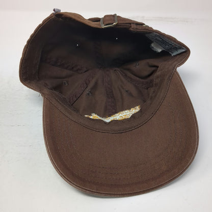 Imperial Baseball Cap Brown Yellow One Size Jackson Hole Wyoming Bronco Hat