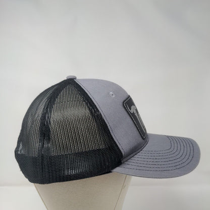 Inferno Snapback Trucker Hat Gray One Size Adjustable Mesh Back Port Authority