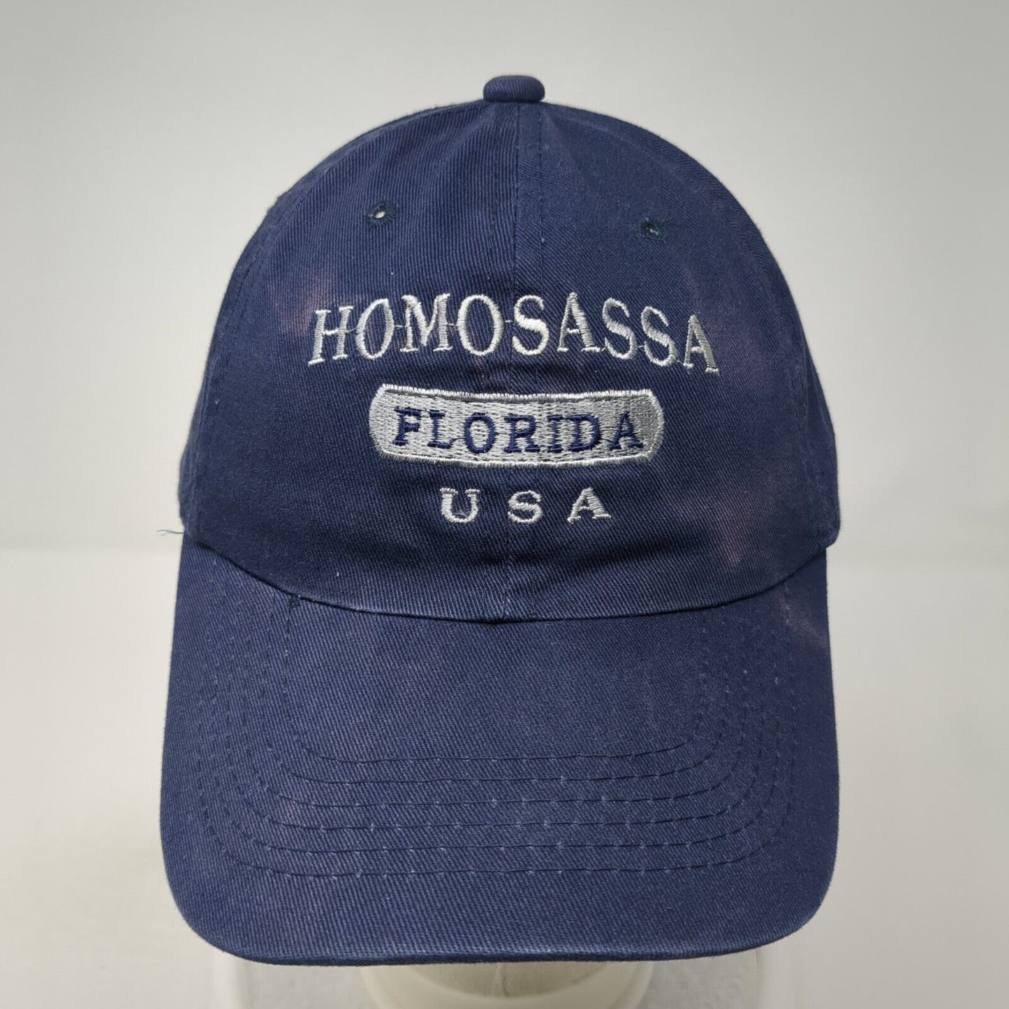 Homosassa Florida USA Slideback Hat Blue One Size Outdoor Sunkiss Kap