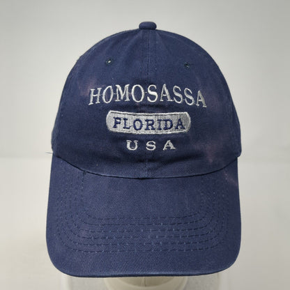 Homosassa Florida USA Slideback Hat Blue One Size Outdoor Sunkiss Kap