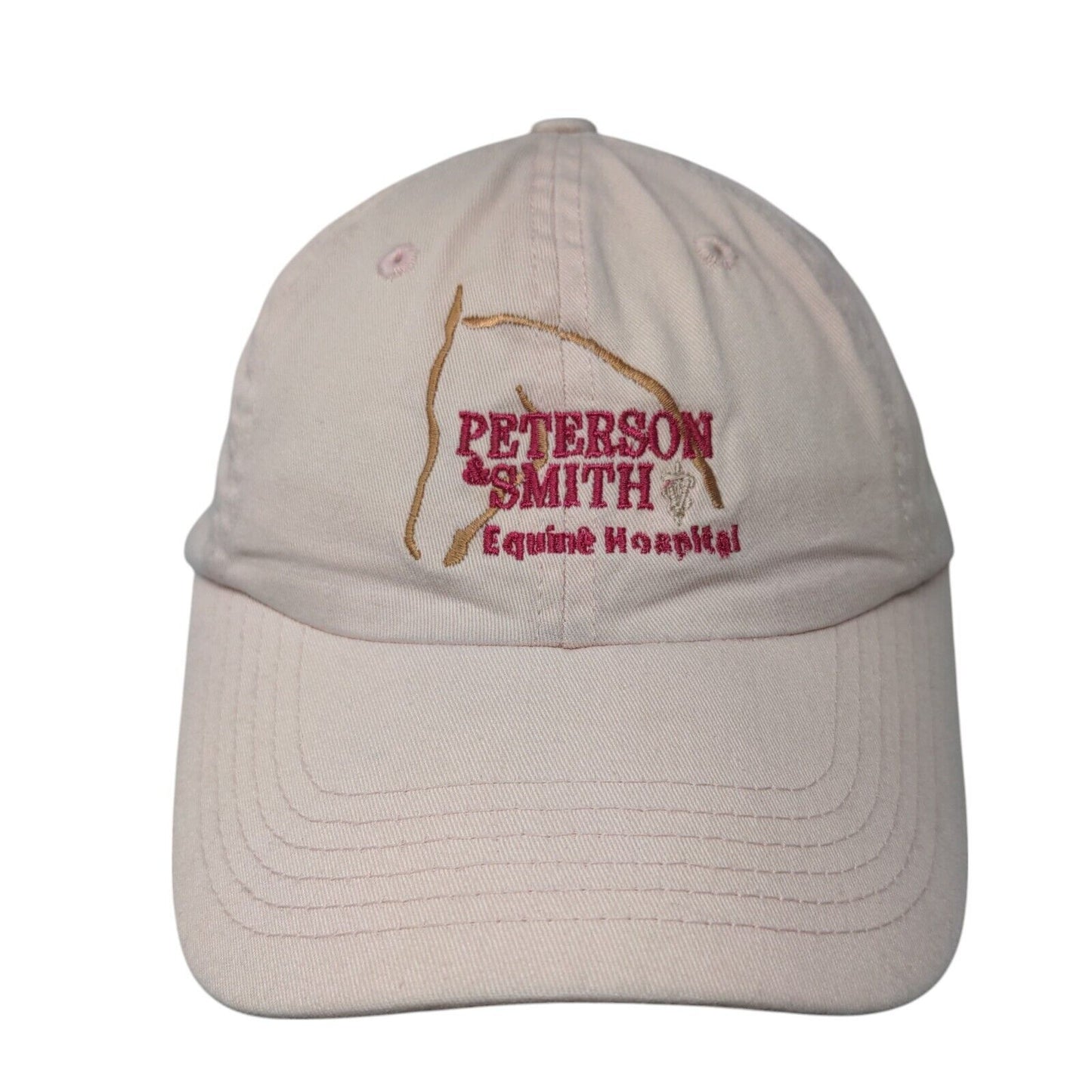 Peterson & Smith Equine Hospital Slideback Hat Pink One Size 6 Panel
