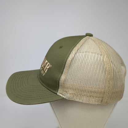 Sig Sauer Academy Hat Green One Size Baseball Cap Mesh Back Strapback Beige Logo