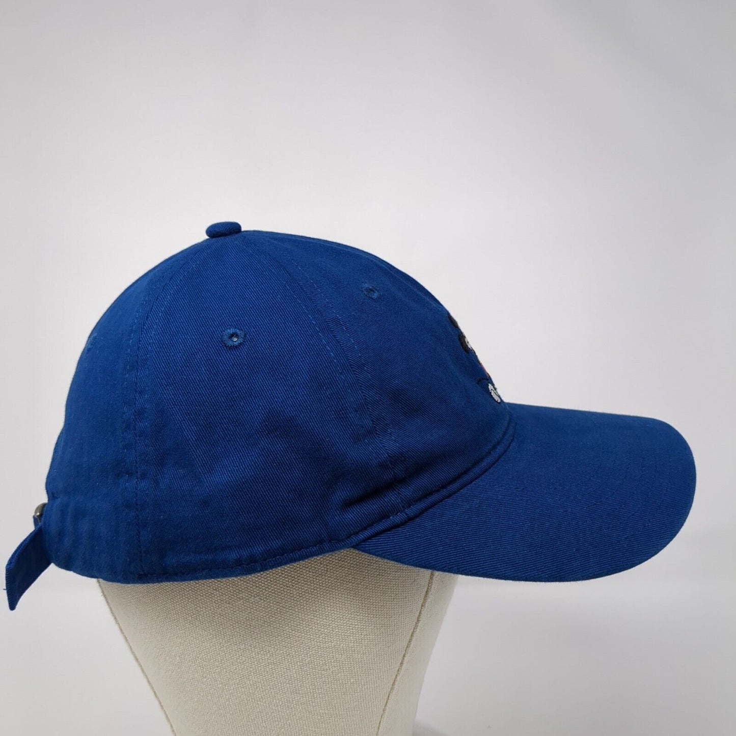 Mickey Mouse Slideback Hat Blue One Size Adjustable Embroidered 6 Panel Disney