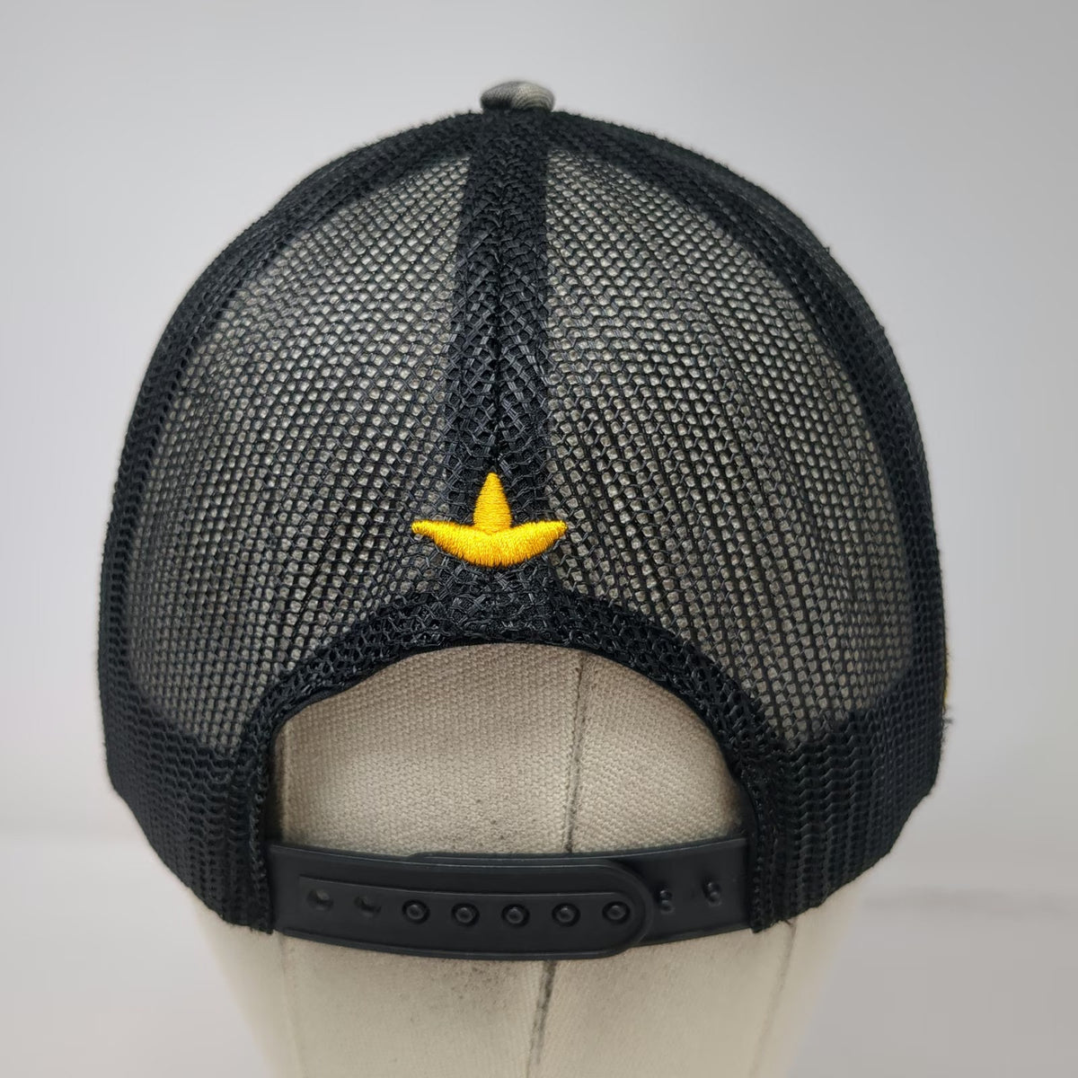 Promoshop Simplot Aviation Trucker Hat Gray One Size Camo Mesh Snapback