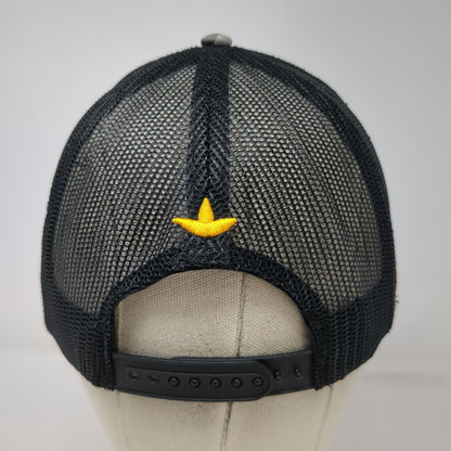 Promoshop Simplot Aviation Trucker Hat Gray One Size Camo Mesh Snapback