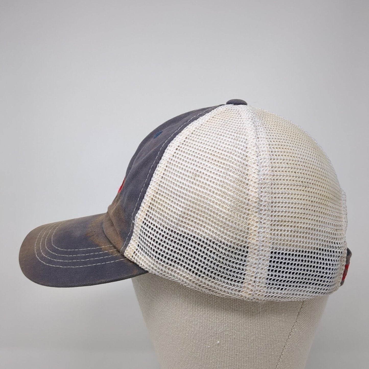 Costa Del Mar Logo Strapback Trucker Hat Blue One Size Mesh Back 6 Panel