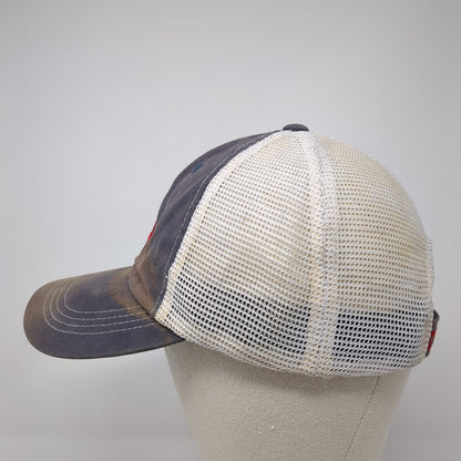 Costa Del Mar Logo Strapback Trucker Hat Blue One Size Mesh Back 6 Panel