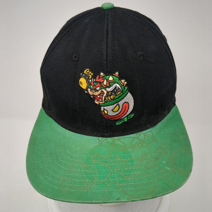 Bowser Snapback Hat Multi One Size Adjustable Colorblock Super Mario