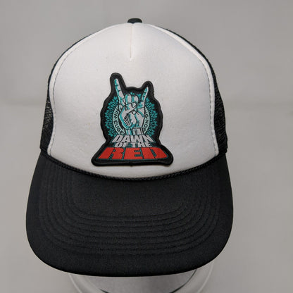 Dawn of the Red Snapback Rope Trucker Hat Black OSFM Mesh Back Otto