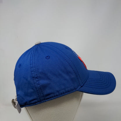 76ers Welcome To The Moment Slideback Hat Blue One Size Embroidered