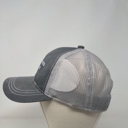 Cypress Depot Strapback Trucker Hat Gray One Size Adjustable Mesh Back