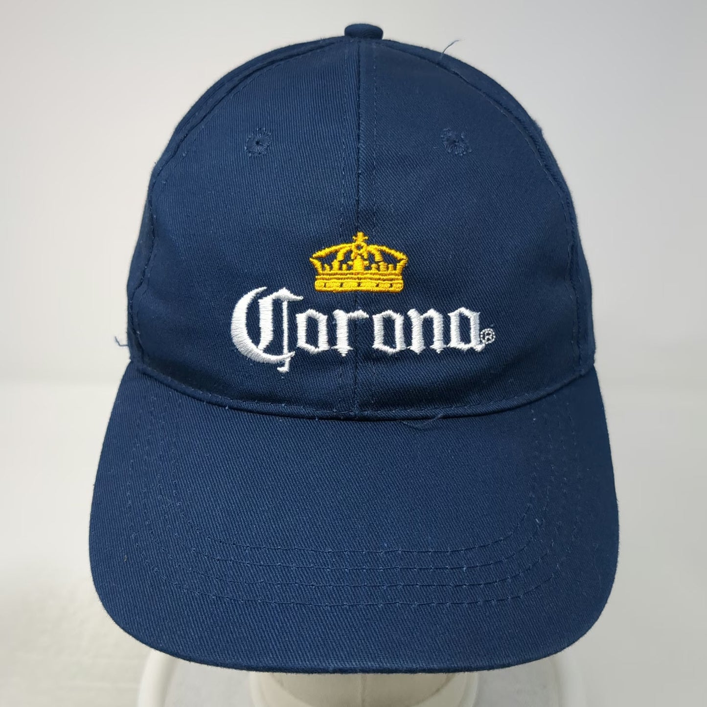 BDA Corona Beer Logo Hat Blue Baseball Cap One Size Strapback Cotton Embroidered
