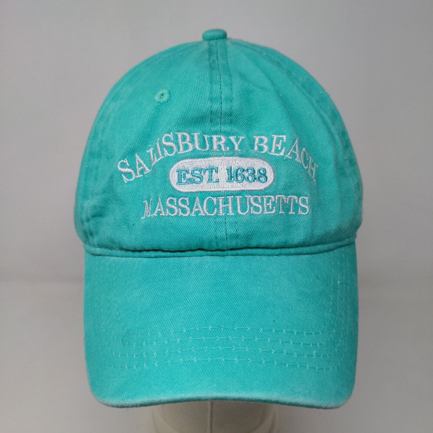 Jacobson Hat Women's Strapback Hat Blue Green Adjustable Salisbury Beach