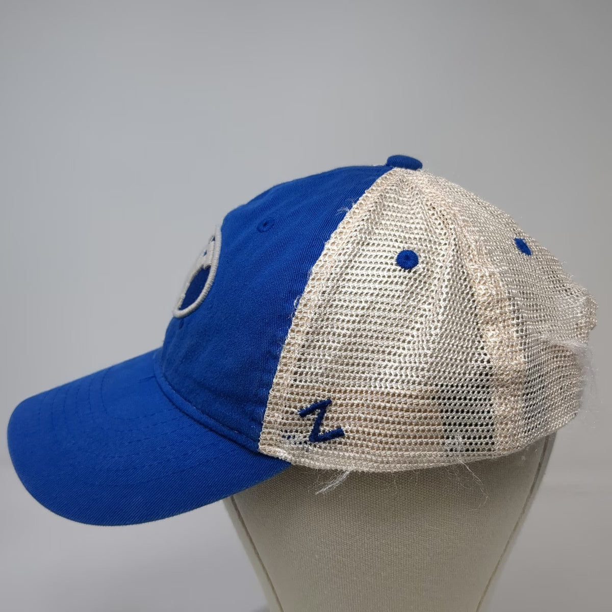 Zephyr BYU Cougars NCAA Blue One Size Trucker Hat Mesh Back Snapback Embroidered