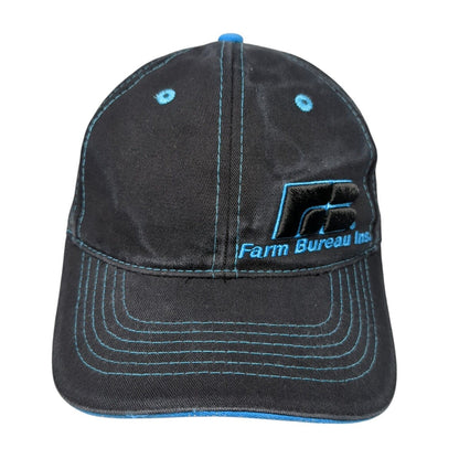 Farm Bureau Ins. Strapback Hat Black One Size We Know Idaho Adjustable