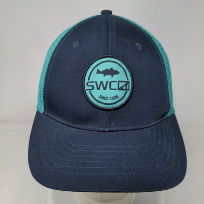 SWCO Since 2008 Snapback Trucker Hat Blue One Size Adjustable Mesh Back 6 Panel