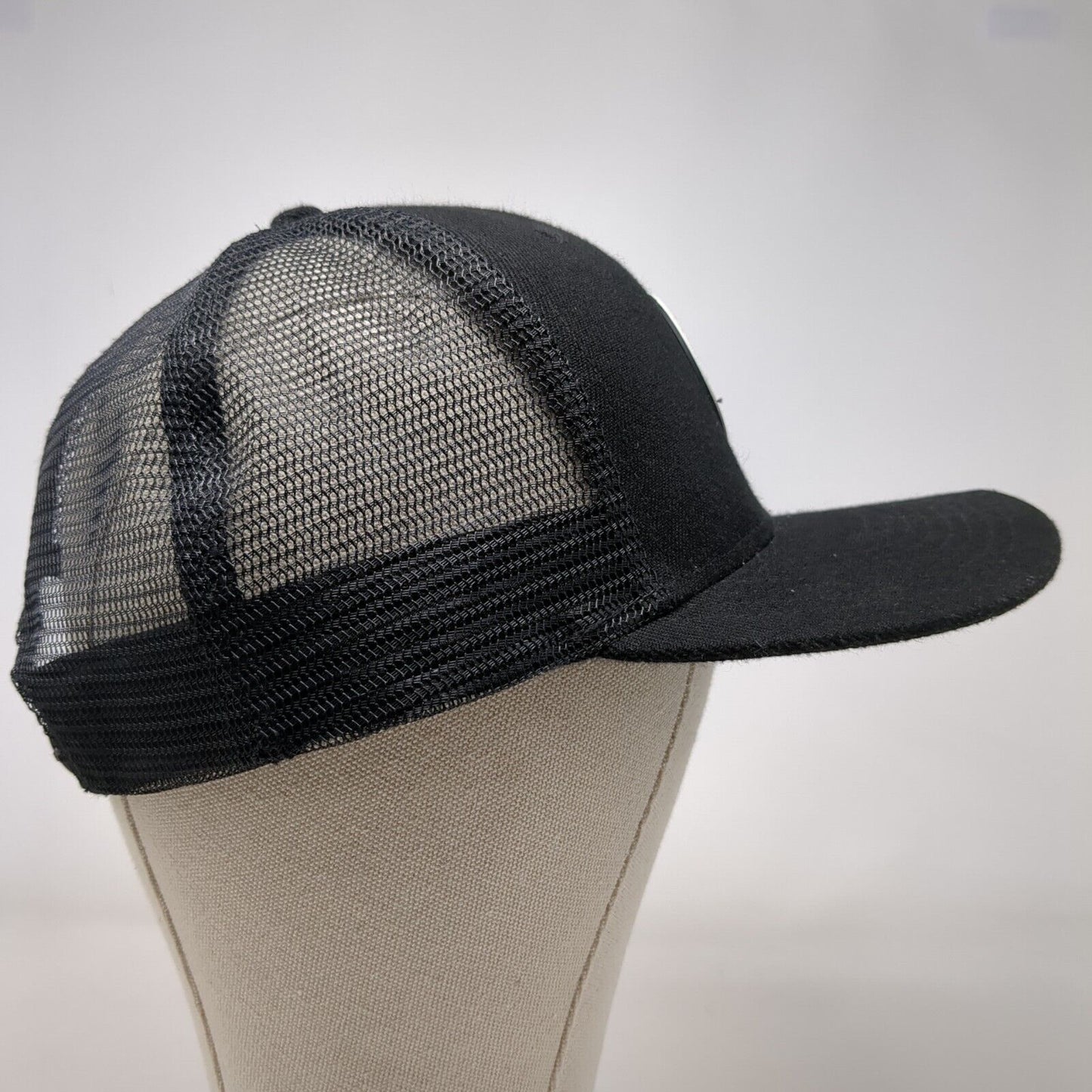Never Loose Your Way Snapback Trucker Hat Black OSFA Adjustable Mesh Back
