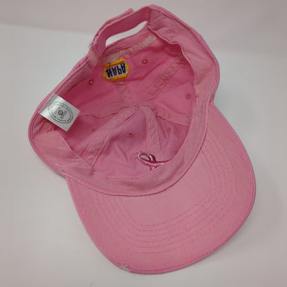 Pink Ribbon Strapback Hat Pink One Size NAPA All Out For The Cure