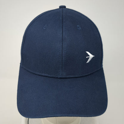 Embraer Slideback Hat Blue One Size Adjustable Embroidered Logo 6 Panel