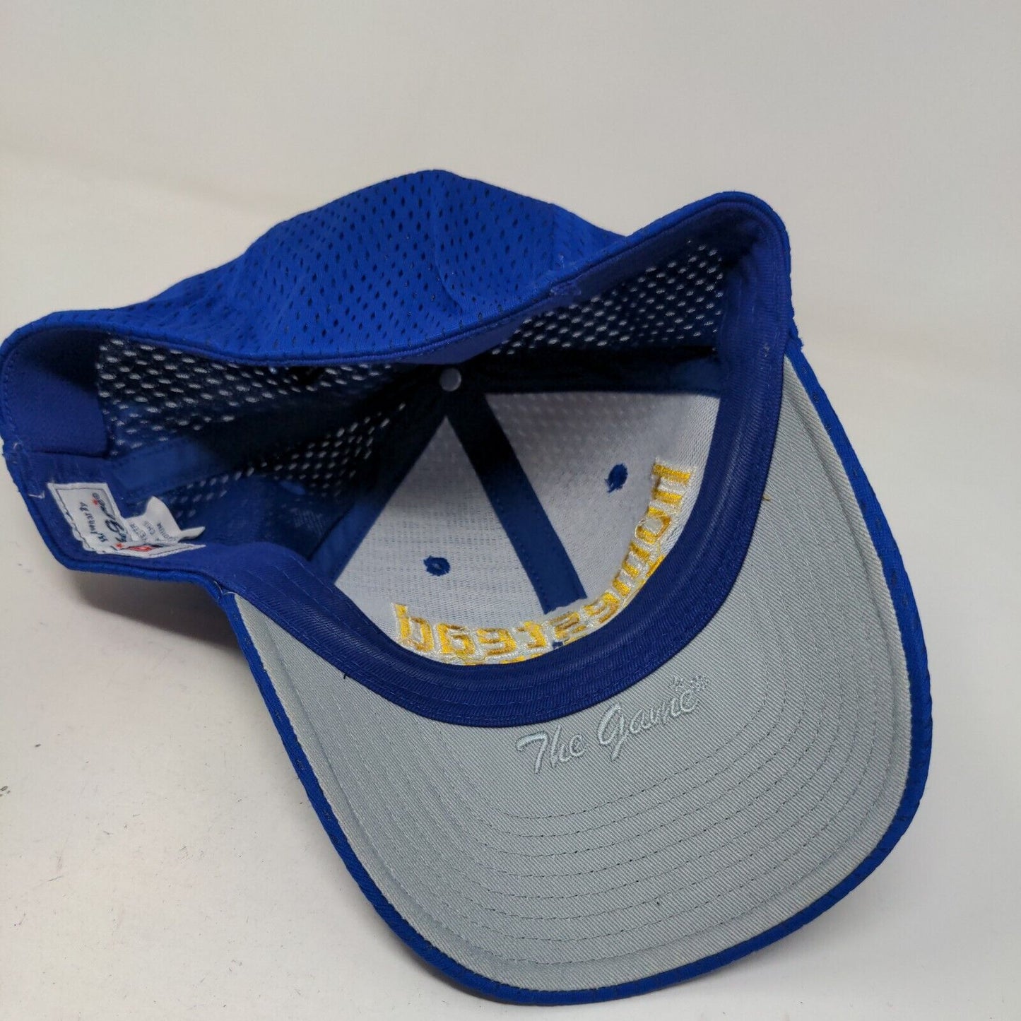 The Game Men's Fitted Hat Blue Embroidered Homestead Spartans Logo Polyester