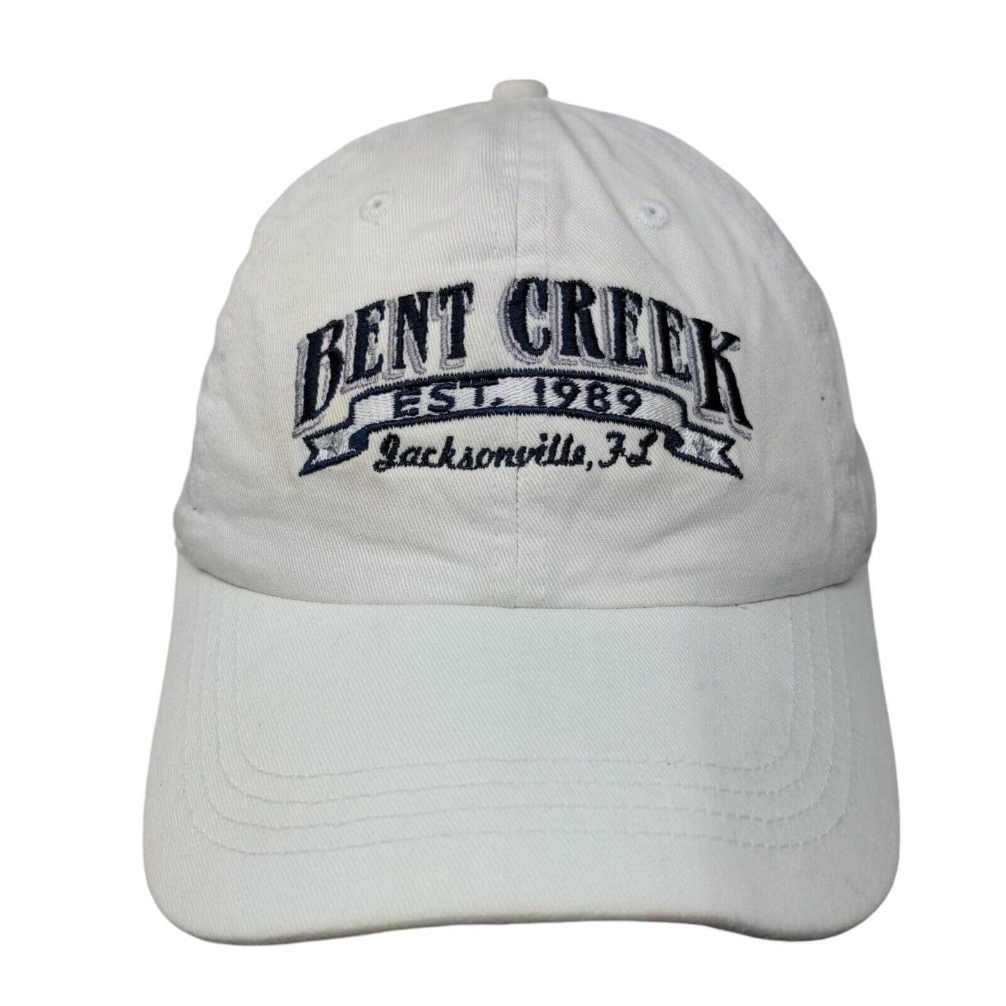 Bent Creek Slideback Hat White Classic Cut Embroidered Ahead Vintage