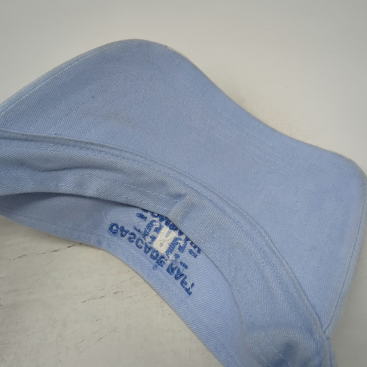 Heritage Apparel Cascade Raft Company Visor Blue OSFM Strapback Cotton Hat CRC