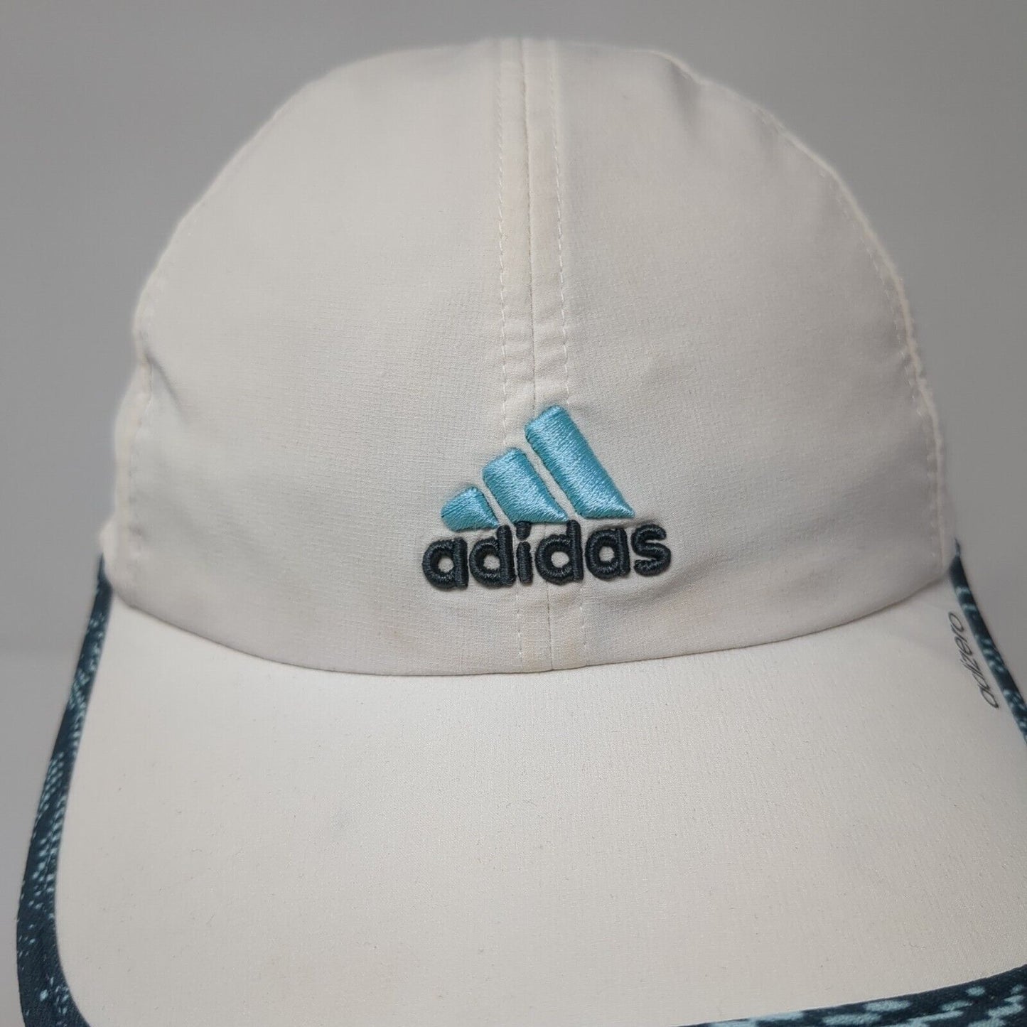 Adidas Adizero Strapback Hat White One Size Adjustable Embroidered Climacool