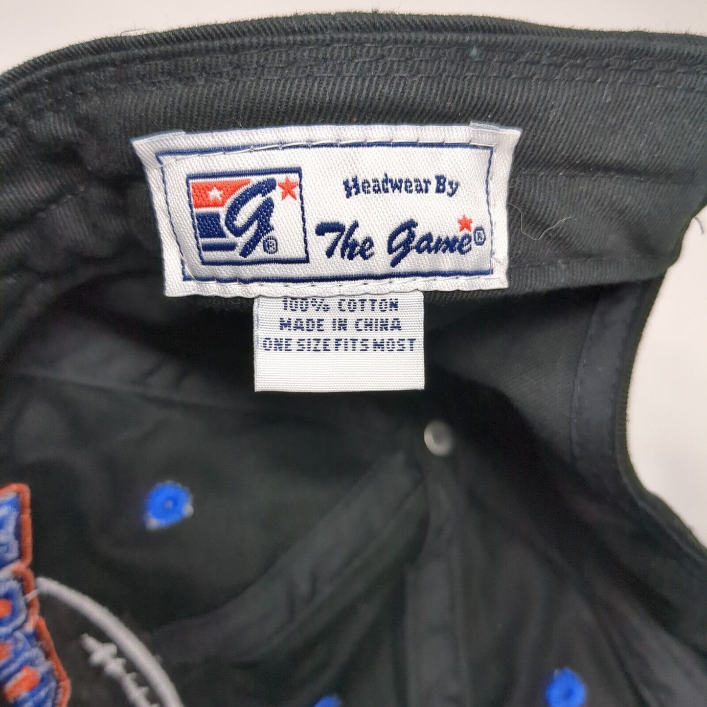 Optimist Football Slideback Hat Black OSFM Embroidered The Game