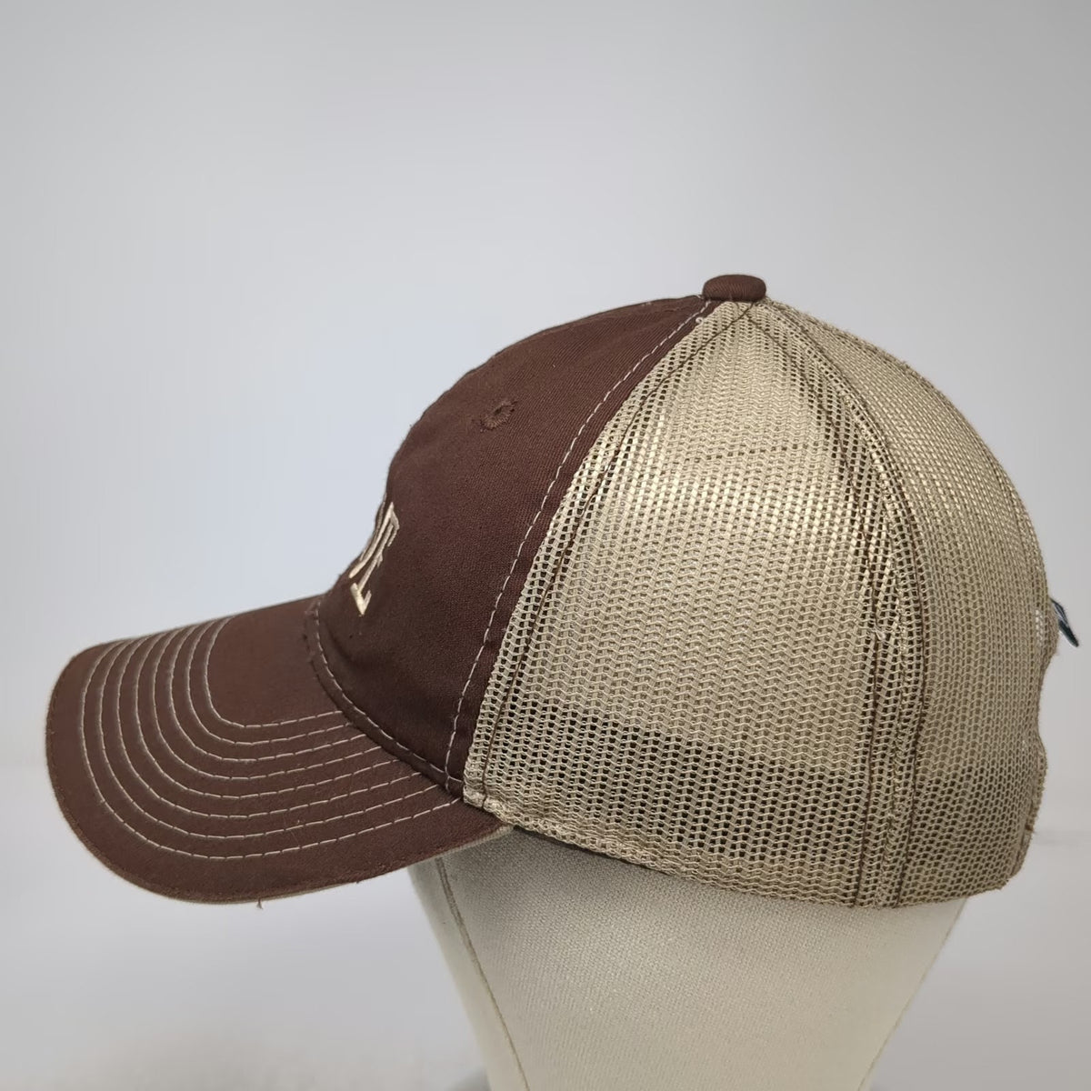Outdoor Cap Trucker Hat Brown One Size Mesh Back Snapback Rogue Fitness Logo Hat