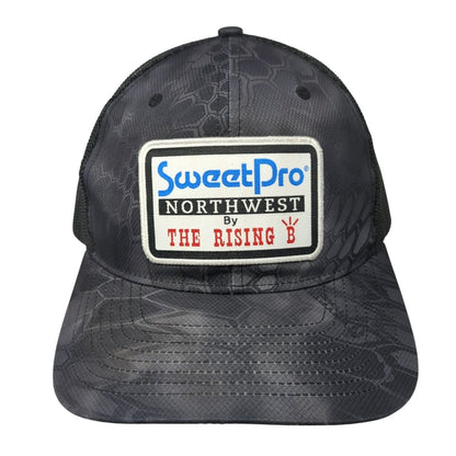 SweetPro Northwest by The Rising B Snapback Trucker Hat Camo OS Mesh Richardson