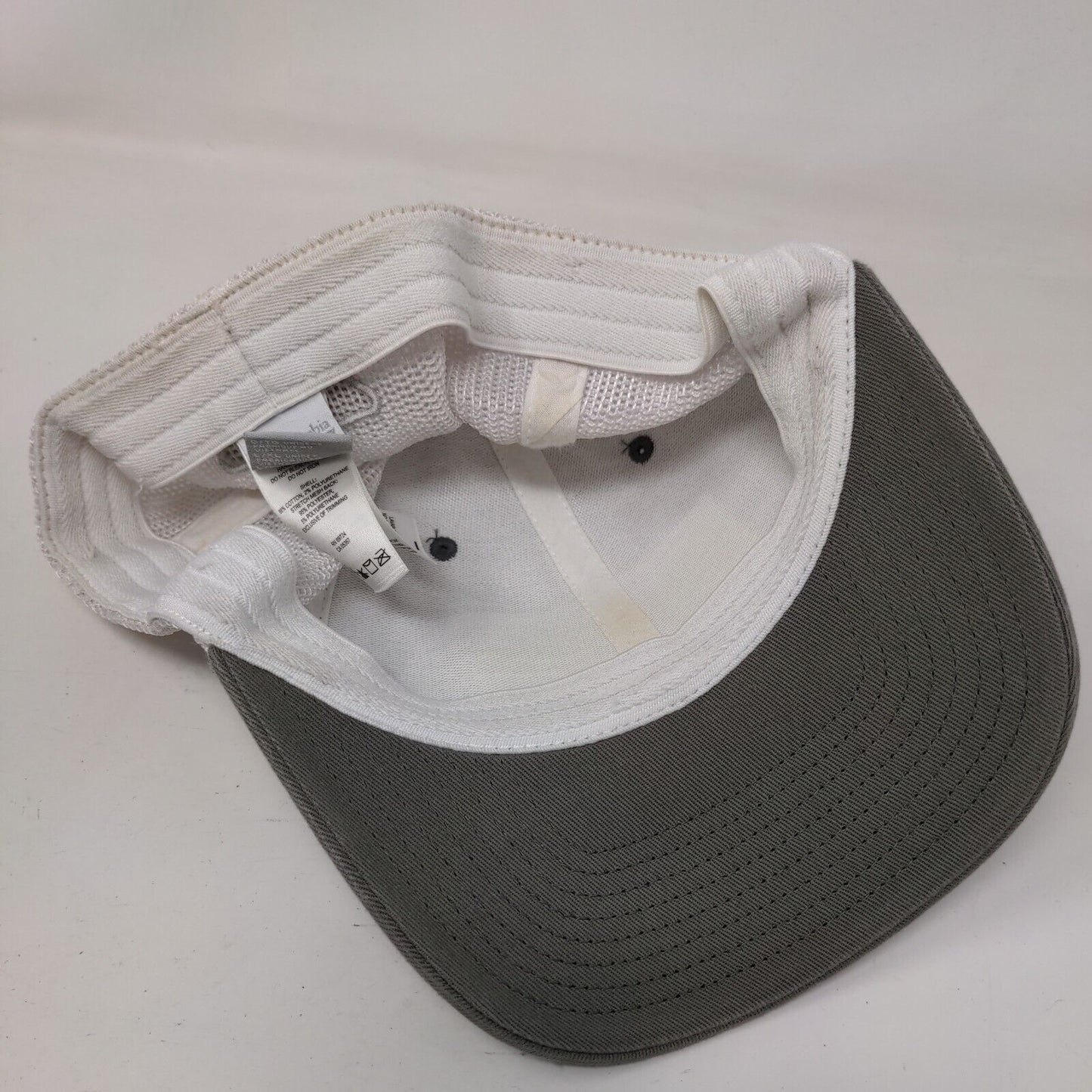 Columbia PFG Fish Flag Fitted Trucker Hat Gray L/XL Mesh Back Colorblock