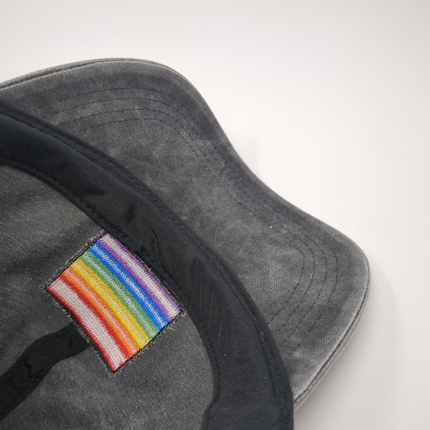 Rainbow Pride Slideback Hat Gray One Size Adjustable David And Young