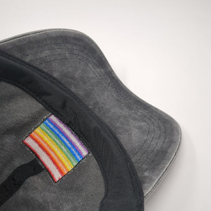 Rainbow Pride Slideback Hat Gray One Size Adjustable David And Young