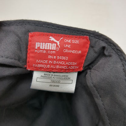 Puma Army Cap Black Pink One Size Cotton Slideback Logo Hat Cadet Military
