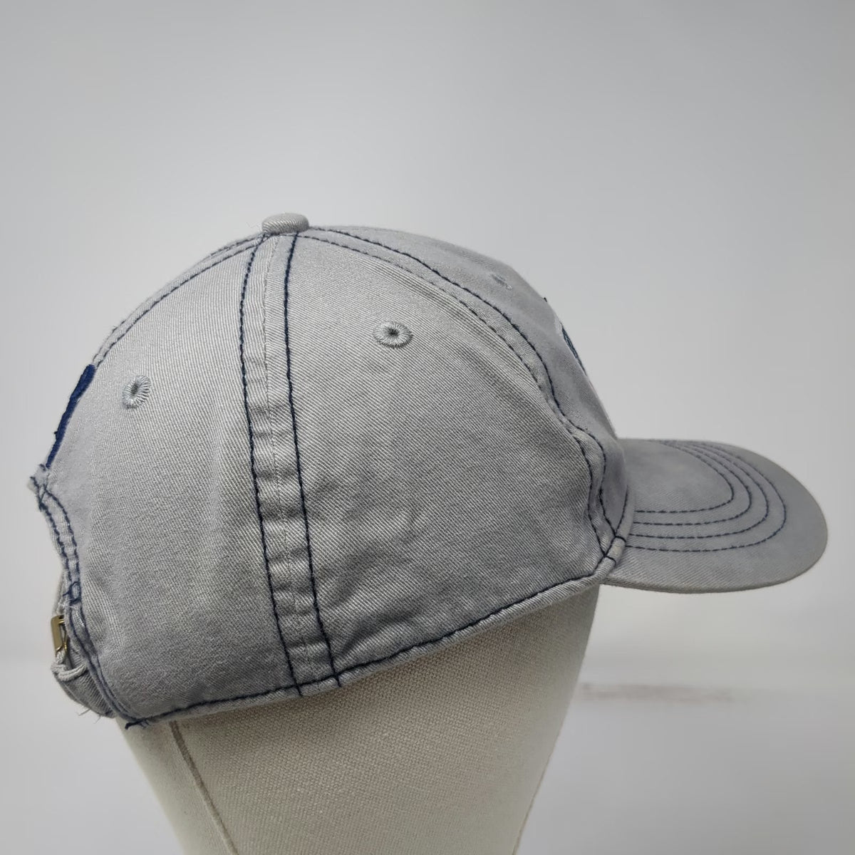 Browning Baseball Cap Gray One Size American Flag Buckmark Logo Slideback Hat