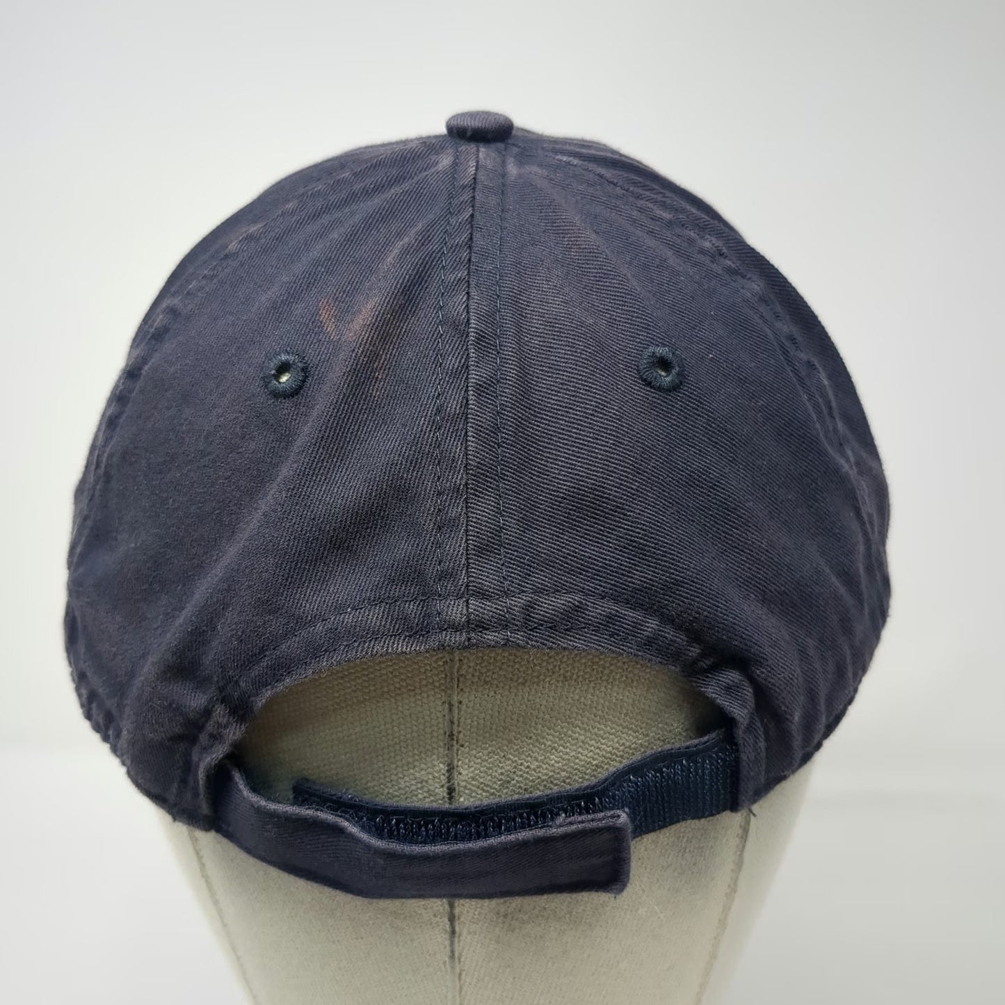 UltraClub Baseball Cap Blue White One Size Strapback Police Academy Hat Cotton