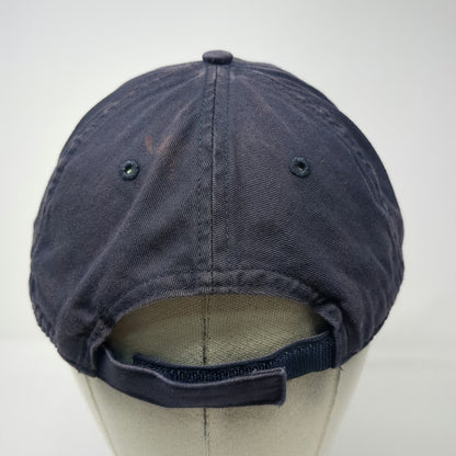 UltraClub Baseball Cap Blue White One Size Strapback Police Academy Hat Cotton