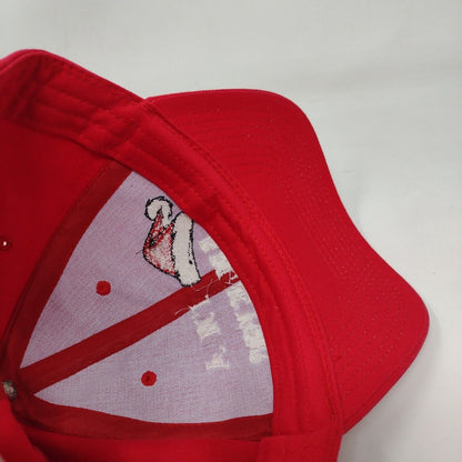 I'm A Believer Christmas Santa Strapback Hat Red One Size Adjustable Bayside