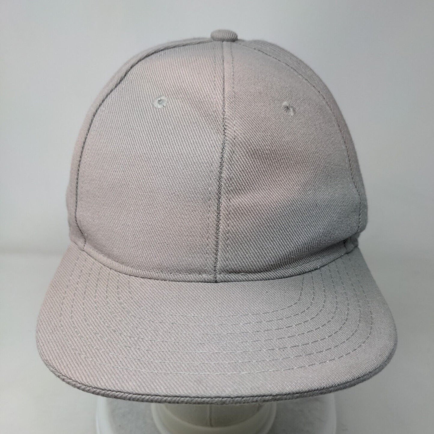 Hatco Fitted Hat Gray 7 1/2 Premium Original Flat 6 Panel Blank