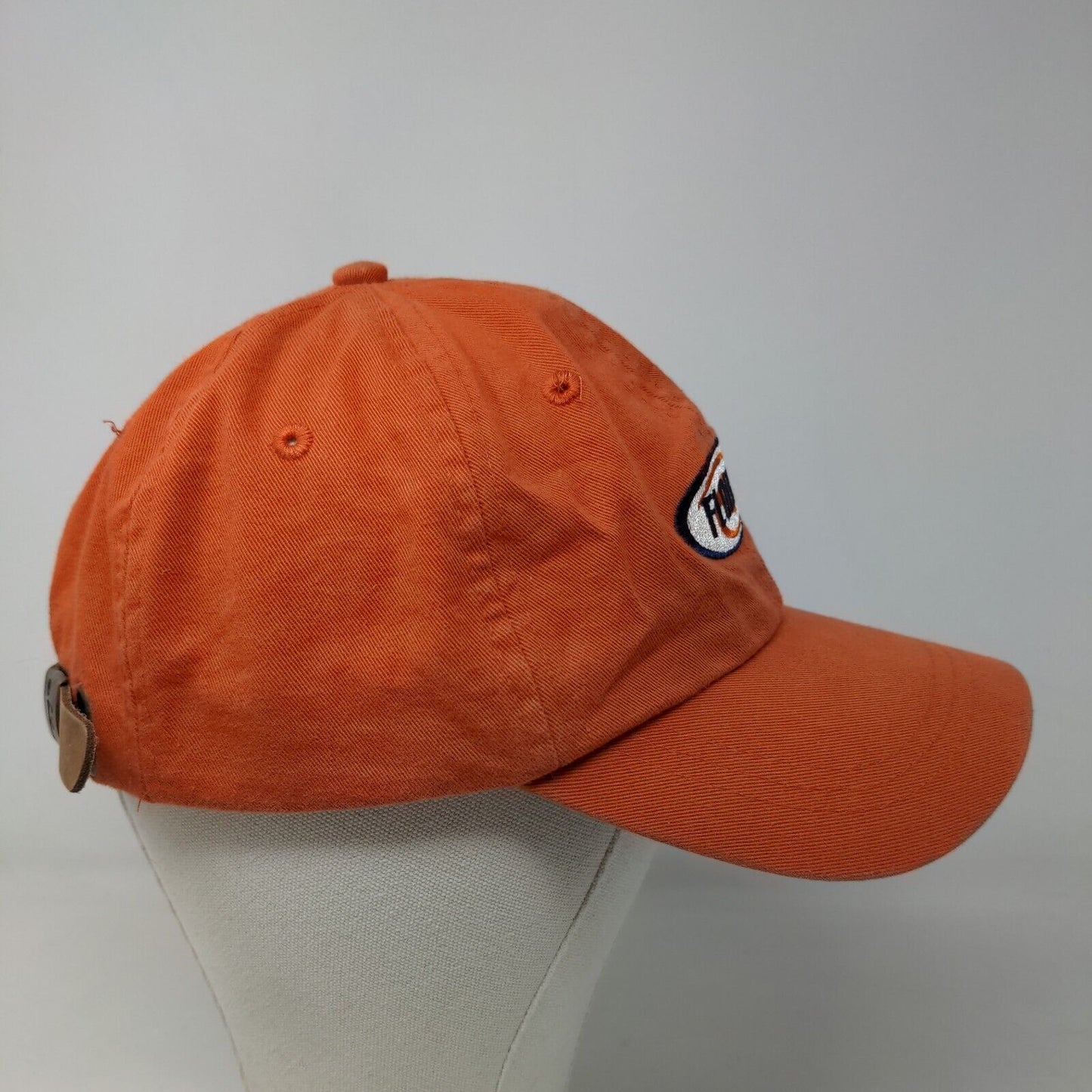 Fahrenheit Men's Slideback Hat Orange Adjustable Embroidered Logo Cotton