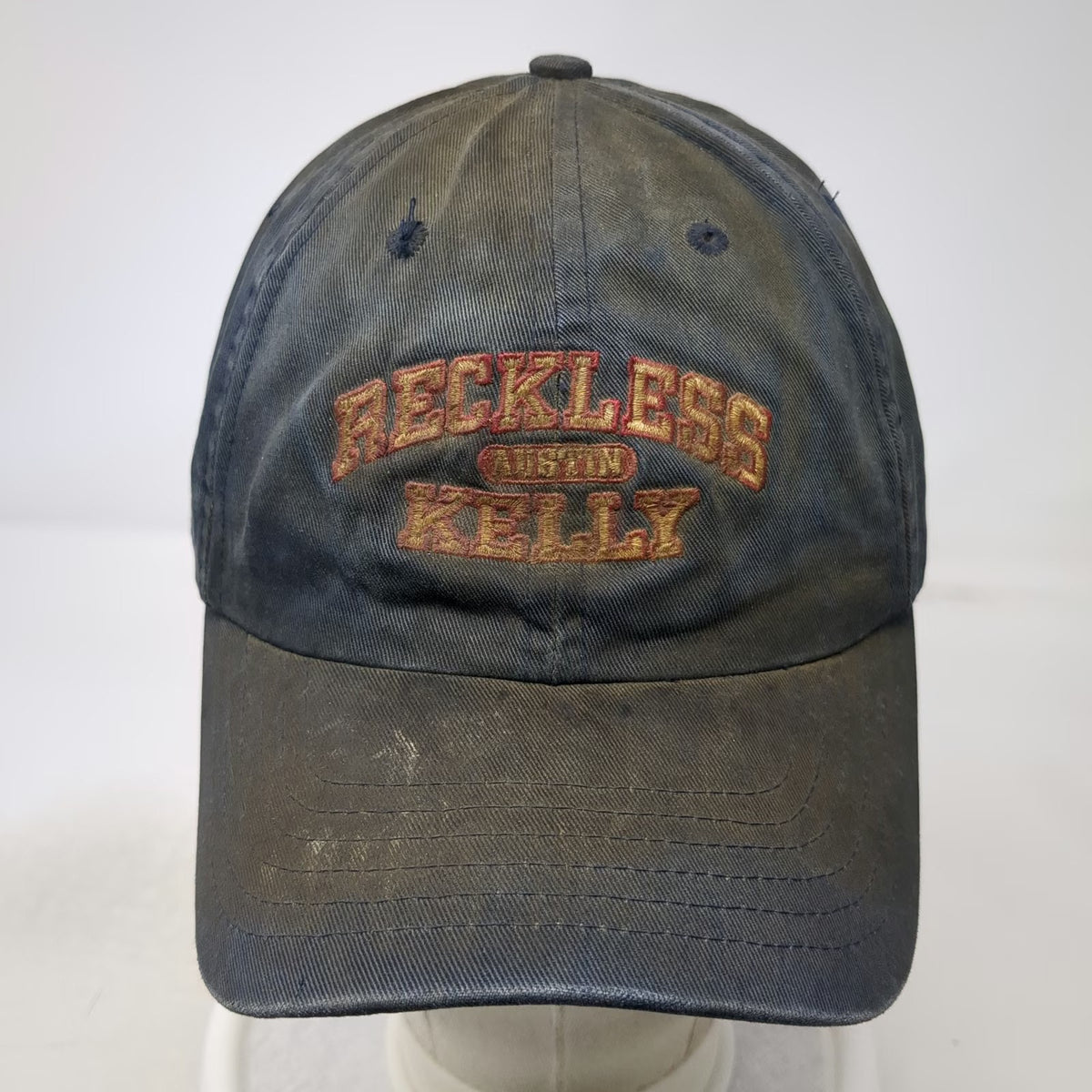 Udamon Reckless Kelly Band Baseball Cap Blue One Size Slideback Faded Hat