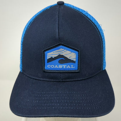 Spacecraft Trucker Hat Blue One Size Coastal Patch Mesh Snapback Mountain Wave