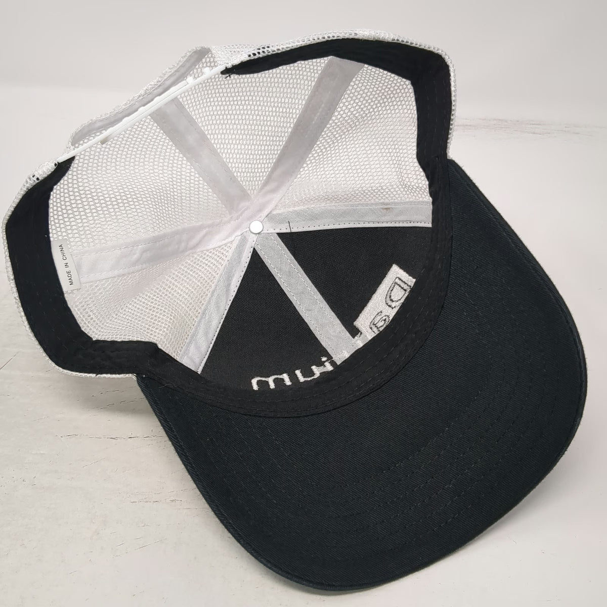 Trucker Hat Black One Size DaTrium Insane Mode Embroidery Mesh Back Snapback Hat