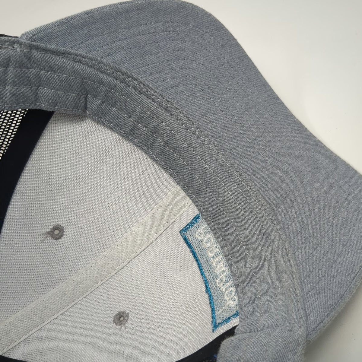 Richardson Trucker Hat Gray One Size Snapback Portapros Mesh Patch Logo Hat