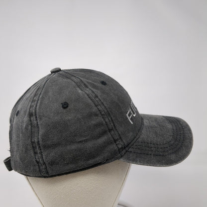 Futurist Sideback Hat Gray One Size Adjustable Embroidered 6 Panel Cotton